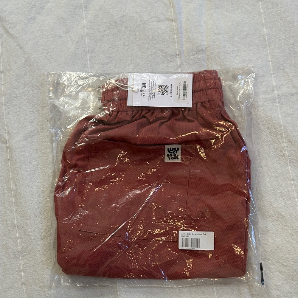 NWT Lucy & Yak Charlie Cotton Shorts in Dusty Pink size Small